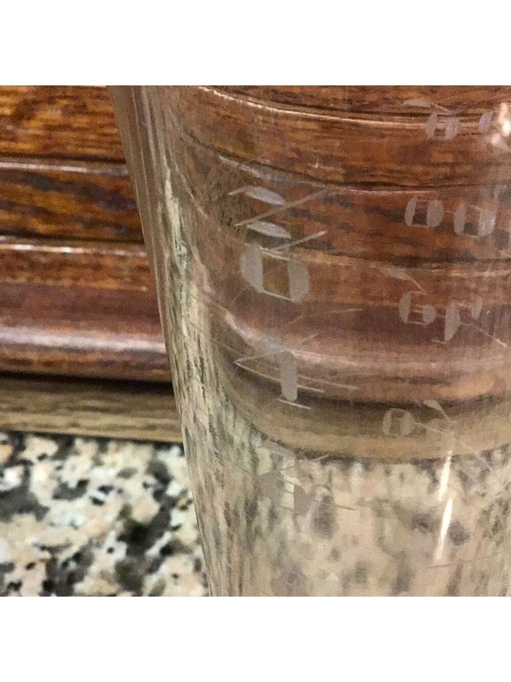 Vintage Whitall Tatum Pharmacy etched measuring beaker - Picture 5 of 6